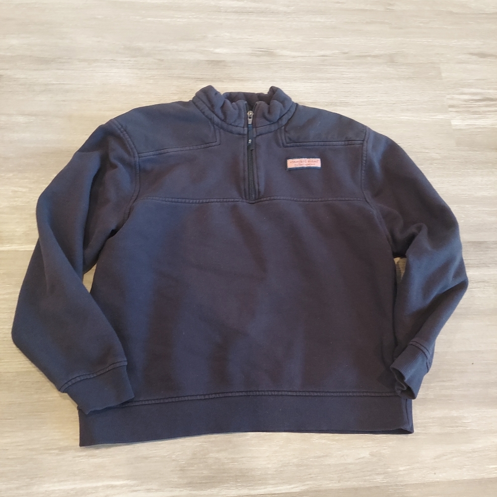 Vineyard Vines Boys navy pulliver 1/4 zip sz large